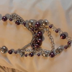 Dark purple necklace